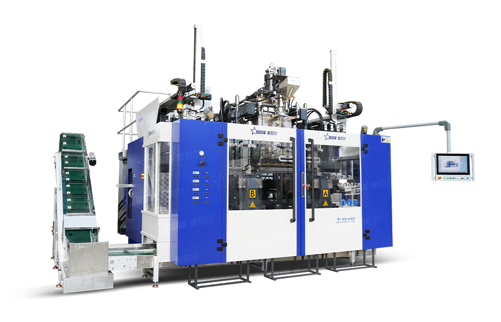 1升4腔雙工位機油壺吹瓶機